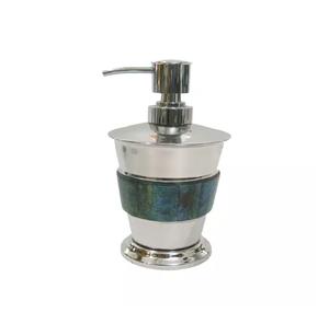 Dispensador de jabón de metal de nuevo diseño con acabado martillado para uso en baños y hoteles Dispensador de líquidos para jabón y líquidos - Product Image 5