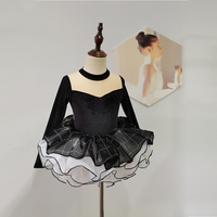 Robe tutu de ballet rouge en velours pour enfants et filles de bonne qualité
