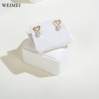 Vente en gros d'usine WEIMEI d'anneaux, de colliers et de bracelets rigides en cuir artificiel blanc Ensemble de bijoux Boîtes d'emballage