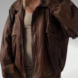 Veste en cuir pour femme, automne-hiver, cuir véritable, qualité supérieure, prix raisonnable - Product Image 3