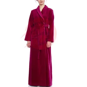 Robe de nuit en satin pour femmes, longueur genou, avec ceinture, personnalisée