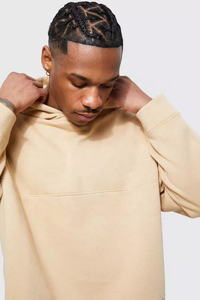 Sweat à capuche pour homme, poids lourd, qualité supérieure, conçu sur mesure, 100% coton, nouveau style, tissu polaire, imprimé, uni, teint - Product Image 2