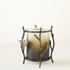 Sleek Modern Metal Tea Light <b>Lantern</b> Holder Handmade Candleholder with Rustic Charm for Sophisticated Interiors - Product Image 5