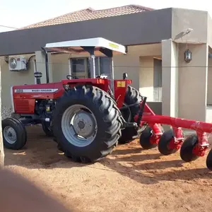 Massey Ferguson MF 385 2wd 85hp avec auvent et charrue à disque