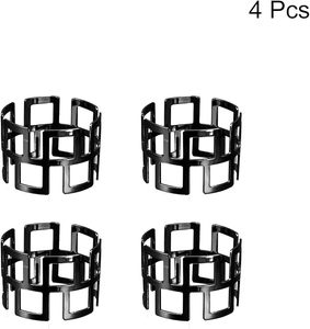 Ronds de serviette en papier ronds pour les pièces centrales de table de fête Rond de serviette décor à la maison unique - Product Image 5