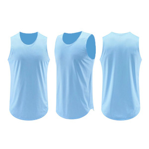 Maillot de basket-ball personnalisé tendance en gros avec impression lumineuse, antibactérien, 100% polyester, unisexe, sans manches, grande taille - Product Image 3