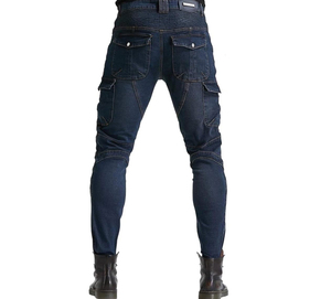 Jean baggy droit personnalisé pour homme – Denim épais délavé de haute qualité, style streetwear, coupe large, couleur mi-sombre - Product Image 2