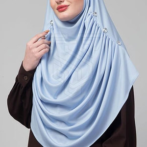 Diseños de tela personalizados Nuevo logotipo personalizado Mujeres transpirables Nuevas mujeres musulmanas Hijab árabe largo Islámico - Product Image 4