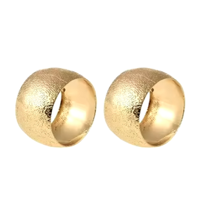 Elegantes servilleteros de metal con acabado dorado con diseño de hojas, increíble soporte para pañuelos, anillos decorativos para vajilla a precio mayorista - Product Image 2
