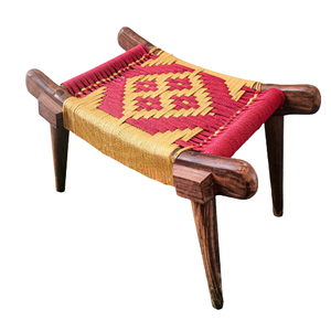Taburete de madera de diseño tradicional (Pirhi) en tamaños personalizados, taburete de artesanía en madera de Pakistán, taburete de artesanía en madera de alta calidad - Product Image 1