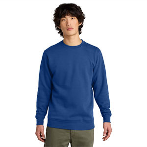 Sudadera de cuello redondo azul real unisex, jersey liso de lana, jersey de calle informal con logotipo personalizado - Product Image 2