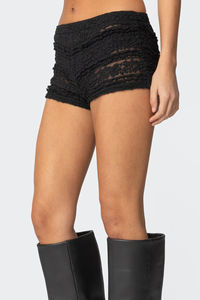 กางเกงบูตตี้เอวสูงของผู้หญิง100% ลำลอง2025ฤดูร้อนผ้าคอตตอนเสื้อผ้าแนวสตรีทระบายอากาศได้ดีดีไซน์ตามสั่ง - Product Image 5