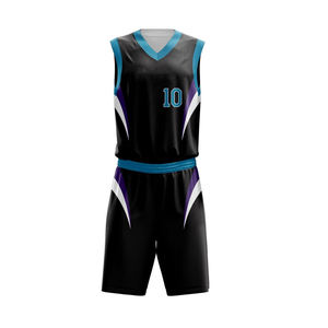 Uniformes de basket-ball pour hommes, vêtements de sport en gros, nom personnalisé, numéro d'équipe, maillot et short de sport par sublimation - Product Image 6