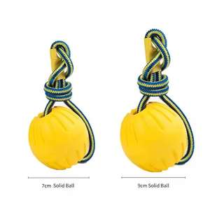 Indestructible balançoire corde flotteur <span class=keywords><strong>chien</strong></span> animal de compagnie EVA flottant mousse jouer chercher anneau boules jouet 9cm trou dans le milieu <span class=keywords><strong>chien</strong></span> balle jouets pour animaux de compagnie - Product Image 5