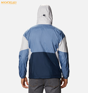 Veste coupe-vent imperméable pour homme, veste en softshell légère personnalisée, polaire, veste de randonnée réfléchissante, coupe-vent d'extérieur en gros - Product Image 2