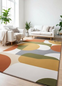 พรมทอมือสำหรับพื้นที่ห้องนั่งเล่นพรมแบบดั้งเดิมพรมดีไซน์ทันสมัยตัดกองพื้นที่นามธรรมปรับแต่งสีและขนาด - Product Image 2