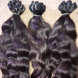 Directly Sourced Indian <b>Remy</b> Handmade <b>Extensions</b> Coarse Curly Natural <b>Hair</b> in Various Colors From India - Product Image 4