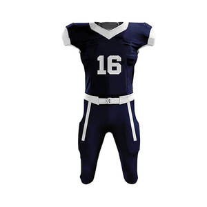 Uniforme de football américain à séchage rapide sublimé uniforme de football américain de couleur unie de style différent - Product Image 2