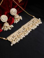 Alex Jewellery Royal Kundan Pearl Choker Set Collier élégant aspect mariage