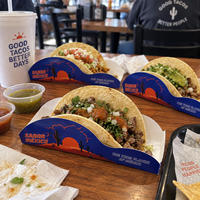 Plateau en papier pour tacos imprimé sur mesure, boîte alimentaire biodégradable, emballage à emporter pour restaurant de restauration rapide
