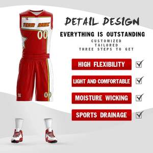 Ensemble de shorts de basketball respirants à motif léopard personnalisés, uniformes d'équipe de performance personnalisés pour le sport - Product Image 6