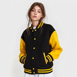 Chaqueta Universitaria Extra Grande 100% Lana para Mujer, Ropa Urbana de Invierno, Abrigo Universitario con Botones para Mujer - Product Image 1