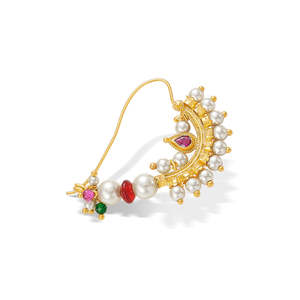 Joyas de Moda Charulika Gold Nath para Perforaciones - Product Image 4