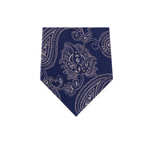 Cravatta Paisley da Uomo Michael Kors 100% Seta Blu Taglia Regolare Casual Floreale Jacquard a Pois a Righe in Lana Poliestere Confezione Regalo - Product Image 3