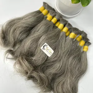 Venta al por mayor caliente de moda Sail - Pepper Color para lejía Super doble dibujado Extensiones de cabello a granel 100% Extensiones de cabello humano