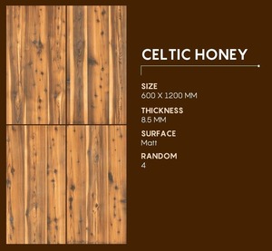 Carreaux de sol en planches d'aspect bois et céramique au design élégant 600x1200mm Carreau de porcelaine en bois poli imperméable et émaillé pour la maison - Product Image 2