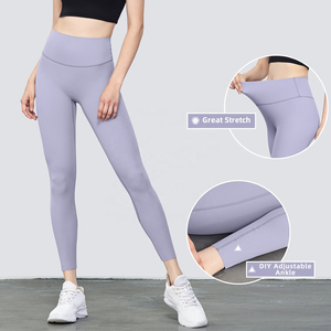 Professionnel 2024 personnalisé Spandex Nylon femmes Leggings personnalisé taille haute Yoga pantalon Gym entraînement femmes Leggings - Product Image 6