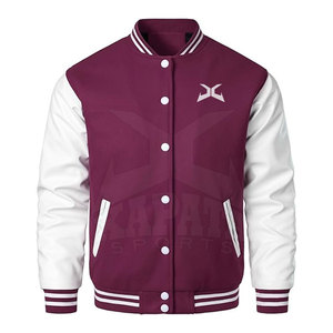 Dernier design, veste de baseball respirante à manches longues en laine/cuir de haute qualité avec col montant pour homme, hiver, fabriquée au Pakistan - Product Image 1