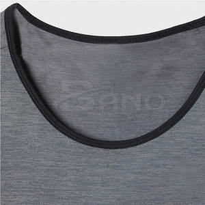 Camiseta sin mangas de gimnasio de alta calidad para hombre, talla XL, logotipo personalizado, nuevo diseño, algodón transpirable/fibra de bambú, ropa deportiva sólida, entrenamientos de verano - Product Image 5