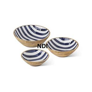 Bol de service à soupe de grande capacité pour nouilles plats de serveur de céréales bol de service décoratif en bois sur mesure - Product Image 1