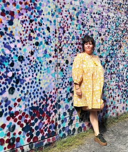 Robe indienne en coton à imprimé - Product Image 1