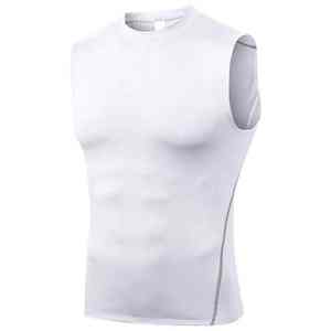 Débardeur blanc d'été pour hommes Débardeur décontracté respirant High Street Sports Fitness Running Thin Sleeveless Tanktop - Product Image 3