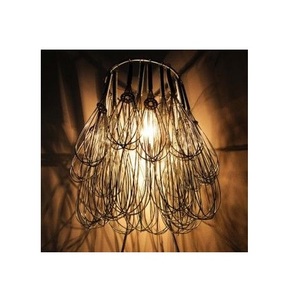 Factory Price Modern Handmade Matte Black Finish Hemp <b>Rope</b> Hanging Chandelier <b>Lighting</b> Iron Led Lamp Pendant Light Restaurant - Product Image 2