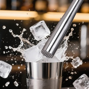 Muddler de Acero Inoxidable Premium, Herramienta de Barra Resistente para Triturar Hierbas, Frutas y Hielo para Bebidas - Product Image 3
