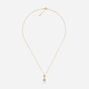 Colgante de Plata 92.5 con Cadena Clásica, Bañado en Oro y Rodio, con Diseños de Flores, Números y Luna, Ideal para Regalo, Compromiso, Budismo - Product Image 4