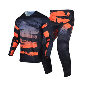 Venta al por mayor Motocross Racing Jersey 100% poliéster de secado rápido de manga larga Dirt Bike Motocross uniformes para hombres - Product Image 1