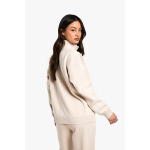 Conjunto de Dos Piezas para Mujer, Cuello Alto, Cierre de Cremallera, Manga Larga, Pantalones Largos, Estilo Informal, Holgado y Cómodo - Product Image 6