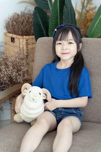 T-shirt à manches courtes unisexe pour enfants Ultifresh, col rond, motif uni décontracté d'été, 100% polyester, séchage rapide, respirant - Product Image 4