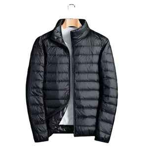 Hombres al por mayor ligero Puffer chaqueta a prueba de viento chaqueta de invierno Zip Bubble acolchado abajo Puffer chaqueta - Product Image 3