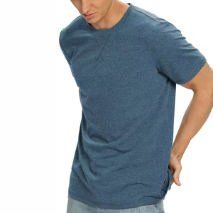 T-shirts pour hommes, t-shirt tendance, blanc, ample, à manches courtes, t-shirt classique à col rond - Product Image 1
