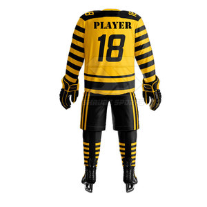 Suministro directo de fábrica Uniforme de hockey sobre hielo Mejor precio Ropa de equipo Uniforme de hockey sobre hielo para adultos - Product Image 3