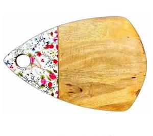 Personnalisation de petites commandes en bois dur et durable de forme ronde rustique de 9 pouces avec logo personnalisé multifonctionnel pour Noël - Product Image 4