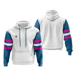 Sweat à capuche personnalisé pour hommes 100% coton éponge française pull-over lourd automne hiver sweat à capuche surdimensionné broderie longue - Product Image 3