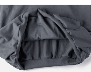 Sweat-shirt à capuche personnalisé avec logo, en coton lourd 500 g/m², sans cordon, coupe ample, double couche, streetwear, surdimensionné, en molleton vintage pour homme - Product Image 5