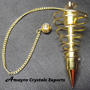 Pendsing ISIS ลูกตุ้มโลหะสีทอง6วงลูกตุ้มทองเหลืองสำหรับการขายออนไลน์จากคริสตัล Amayra - Product Image 3