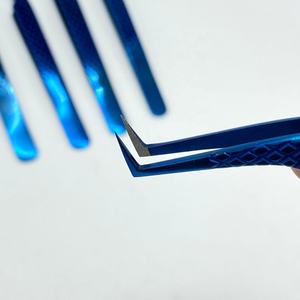 Pinzas de pestañas con punta de fibra profesional, pinzas puntiagudas, pinzas de extensión de pestañas de aislamiento por implantes déntricos - Product Image 5